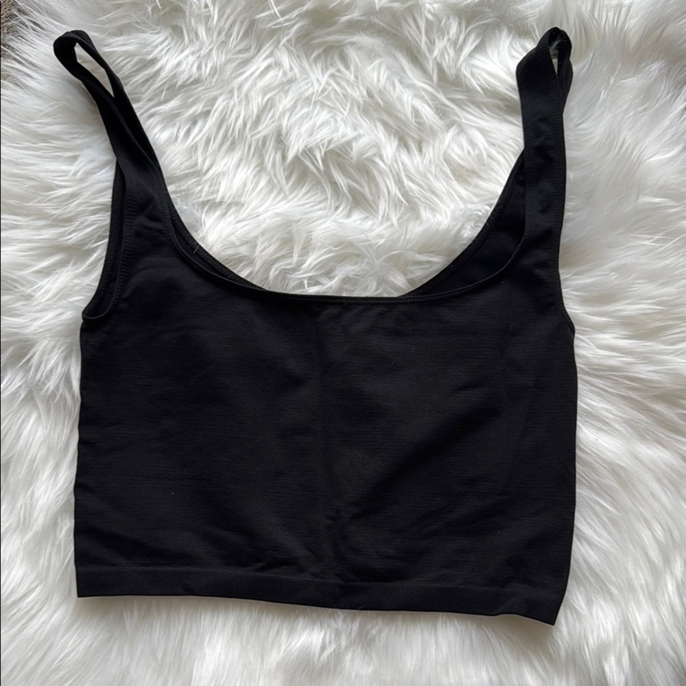 Free people Black Cropped Tank Top /Bra